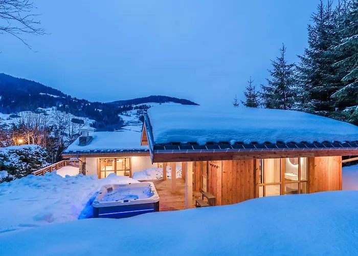 Luxury With Private & Wellness Area Horská chata Megève