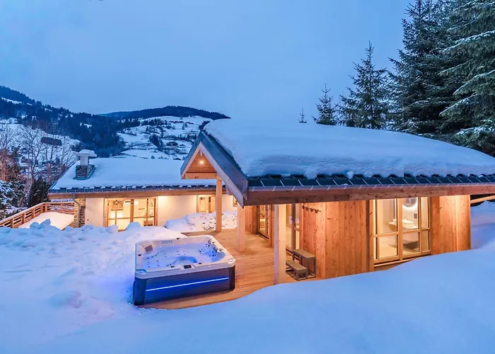 Luxury With Private & Wellness Area Horská chata Megève